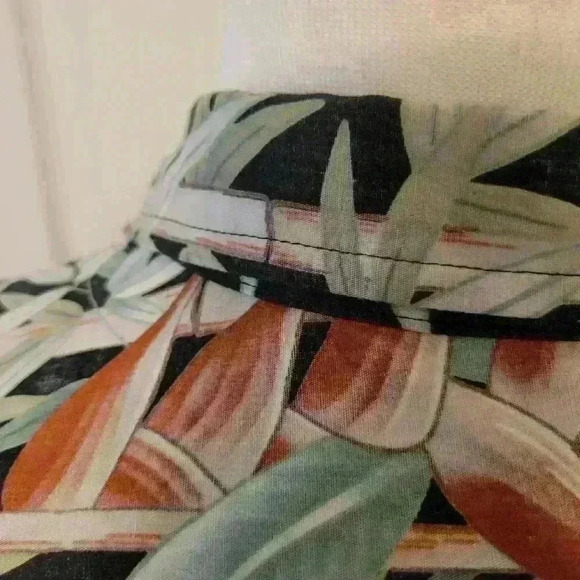 Vintage Hawaiian Honolulu Cooke Street  Black Red Green Cream Cotton Size XL - Picture 7 of 7